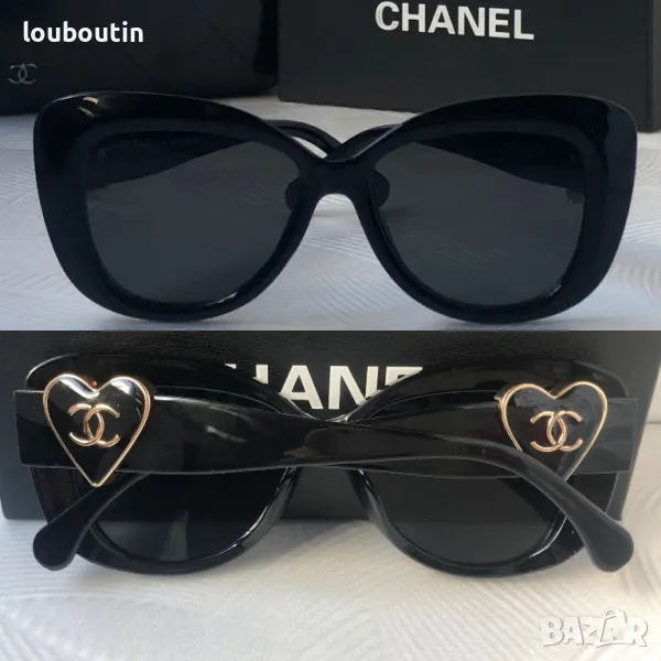 CH дамски слънчеви очила черни , снимка 1