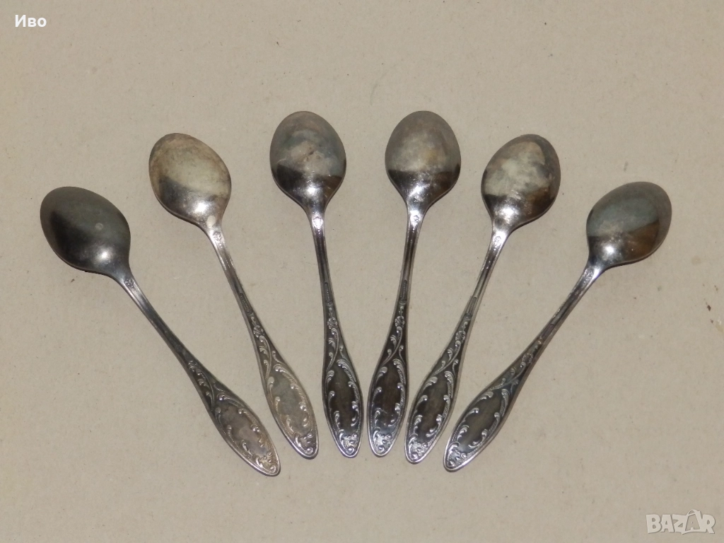 Посребрени чаени лъжички, снимка 1
