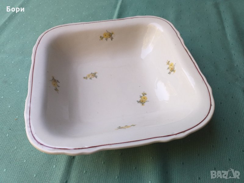 Българска порцеланова фруктиера купа, снимка 1