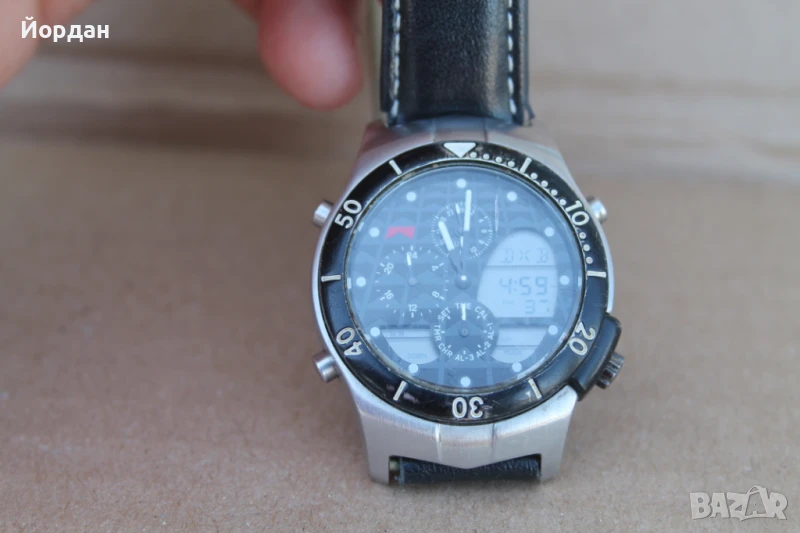 Швейцарски мъжки часовник ''Marlboro racing watch'' хронограф, снимка 1