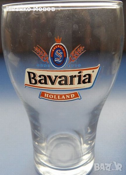 Стъклена чаша, брандирана с логото на бира Bavaria Holland, колекционерска, за ценители, снимка 1