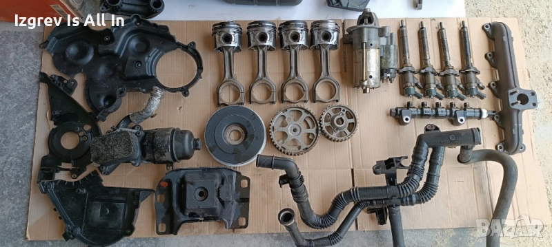 Здрави Двигателни части 1.6хди 109к.с мазда 3,пежо, ситроен, Форд и т.н, снимка 1