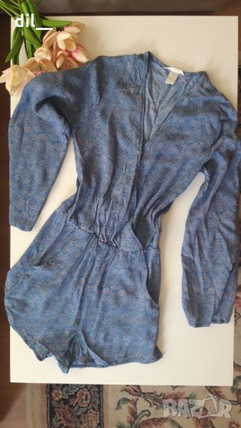 Уникален къс гащеризон син с Н&М, снимка 1