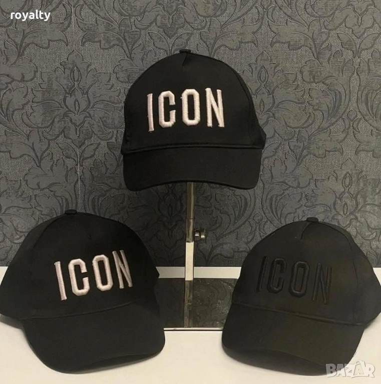 DSQUARED2 Icon Черни Шапки С Козирка, снимка 1