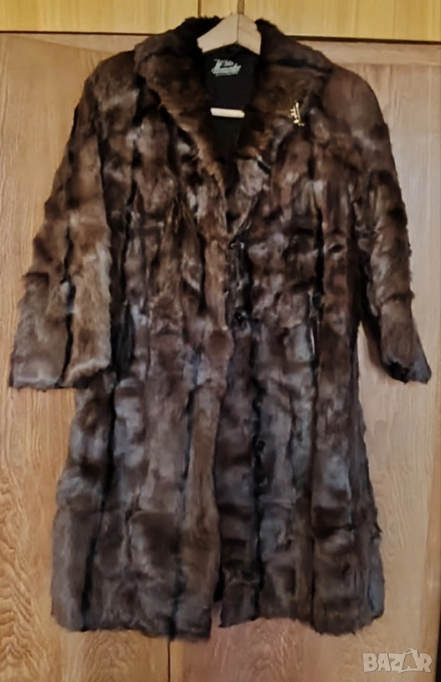 Кожено палто от норка, снимка 1