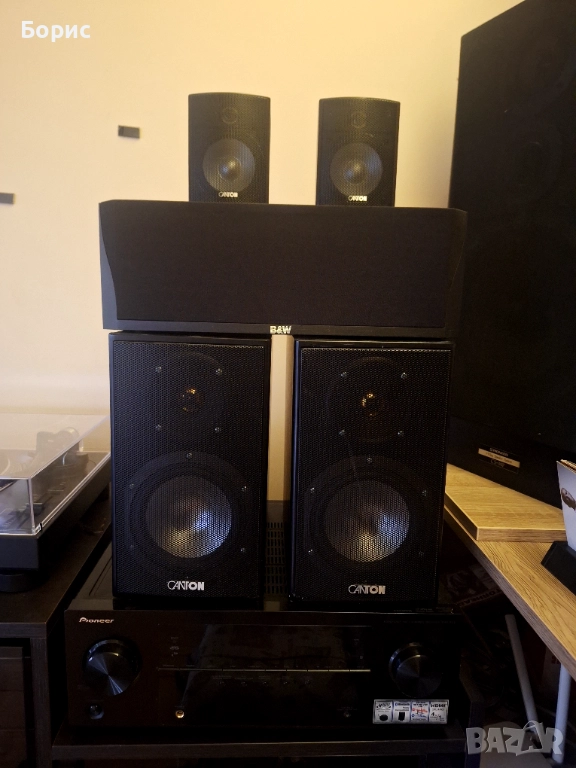 Pioneer vsx 521 / b&w / canton gle, снимка 1