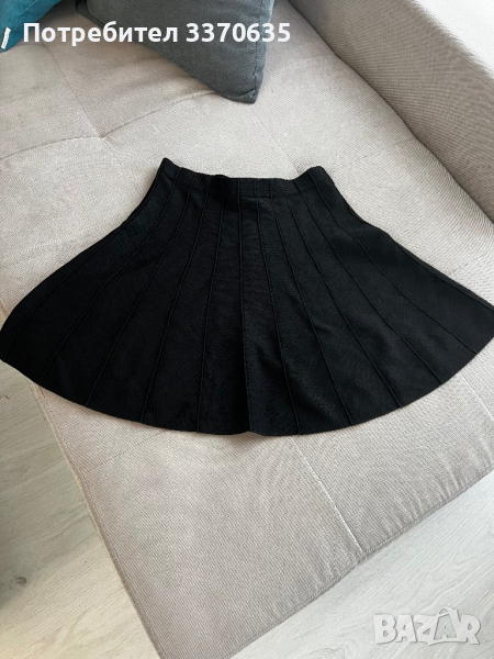 Дамска черна пола H&М, 36 размер, снимка 1