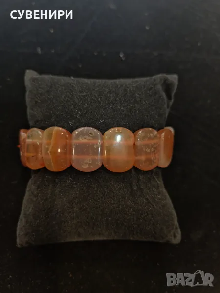 Гривна от естествени камъни- карнеол, снимка 1