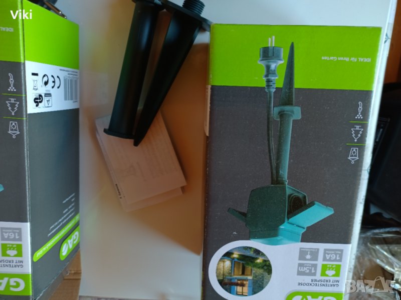 Влагозащитени контакти за градина 2 бр, снимка 1