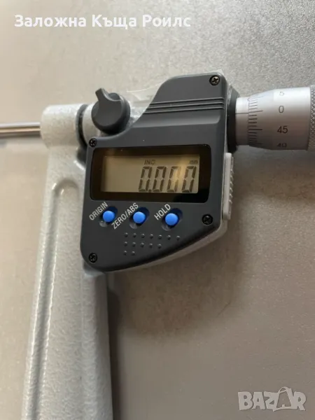 Дигитален микрометър за ламарина Mitutoyo тип С, IP65, 0-25 mm, 0.001 mm, снимка 1