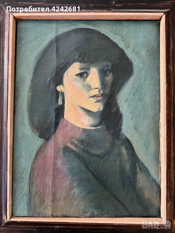 Маслен портрет "Екатерина" - худ. Делчо Станев, снимка 1