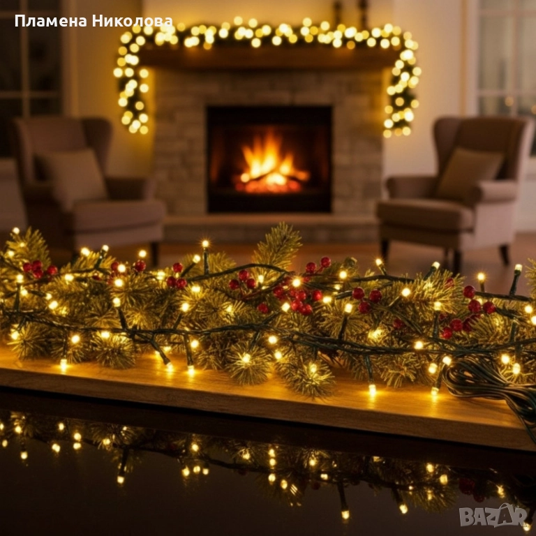 Лед украса от 320 светлини SD49, снимка 1