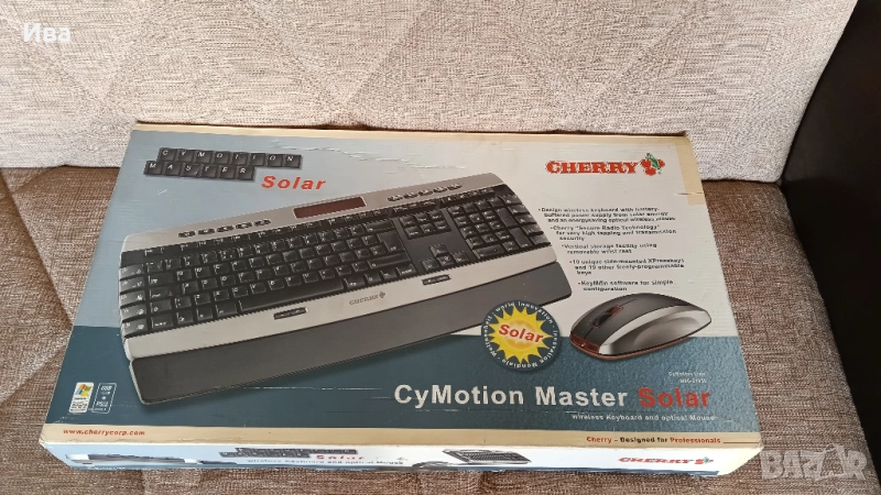 Безжични клавиатура + мишка: Cherry CyMotion Master Solar (2005г), снимка 1