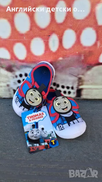 Английски детски кецки с Train Thomas, снимка 1