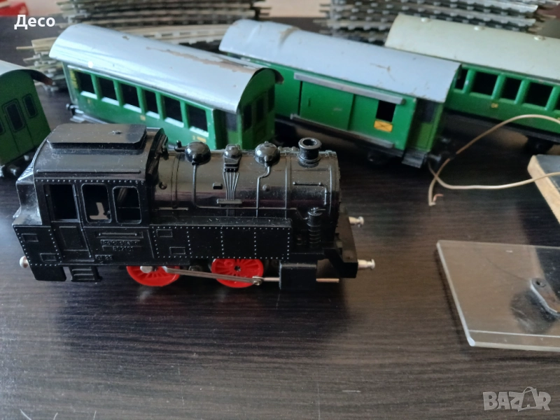 Стара немска тенекиена играчка Влак от 50те години., снимка 1