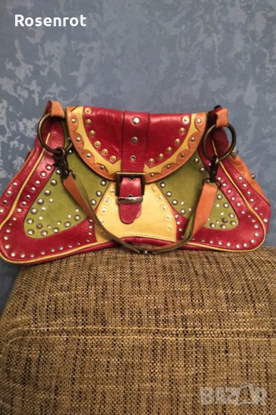  Бутикова чанта естествена кожа ръчна изработка РАЗПРОДАЖБА, снимка 1