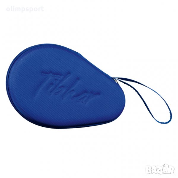 калъфка за тенис на маса Tibhar Grid нова синя, червена цял цип твърда кора предпазваща ракетата от , снимка 1