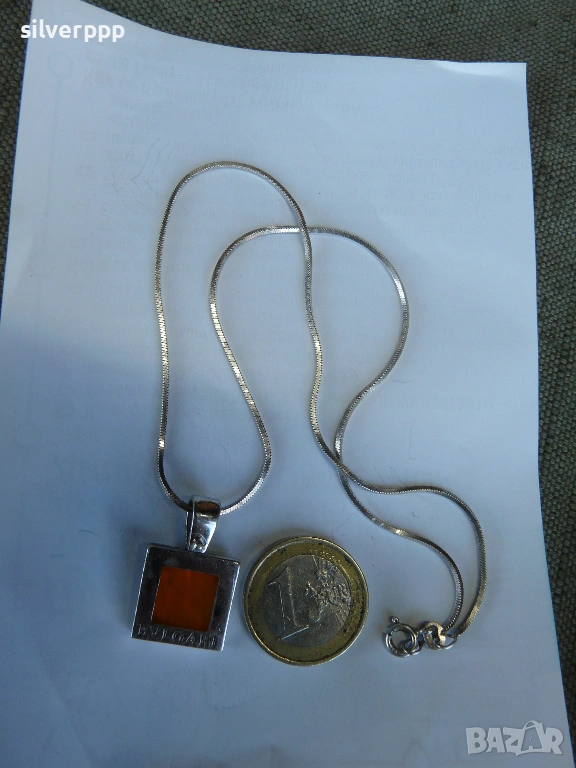  Сребърен синджир - 10 , снимка 1