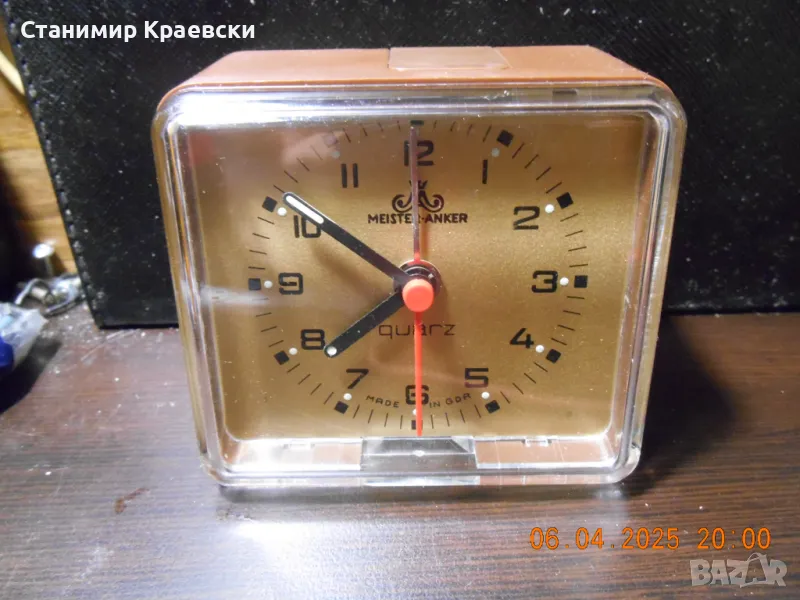 Meister Anker Quartz Alarm Clock -Vintage 70 made in GDR, снимка 1