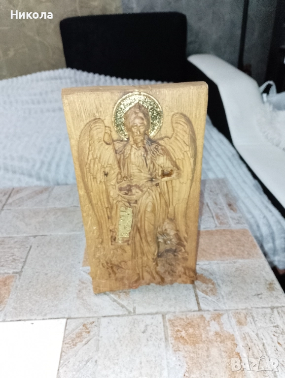 Дърворезба,,Йоан Кръстител",, Дева Мария с младенеца", снимка 1