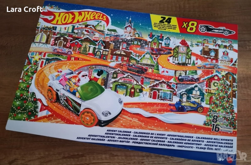 Hot Wheels Advent Calendar Коледен календар с 24 изненади, снимка 1
