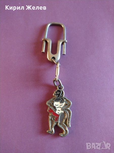 Метален ключодържател интересен Дявол с голям фалос игрив - 4136, снимка 1