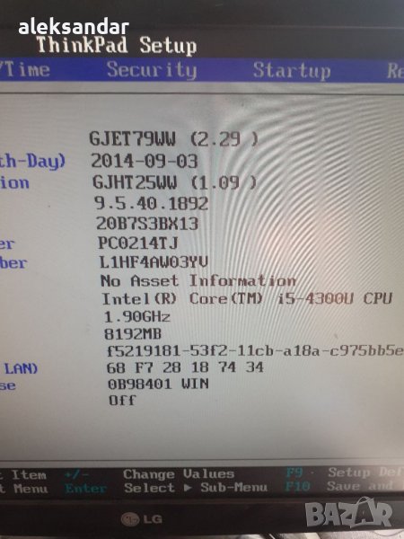 Lenovo think pad T440 I5 4300U., снимка 1