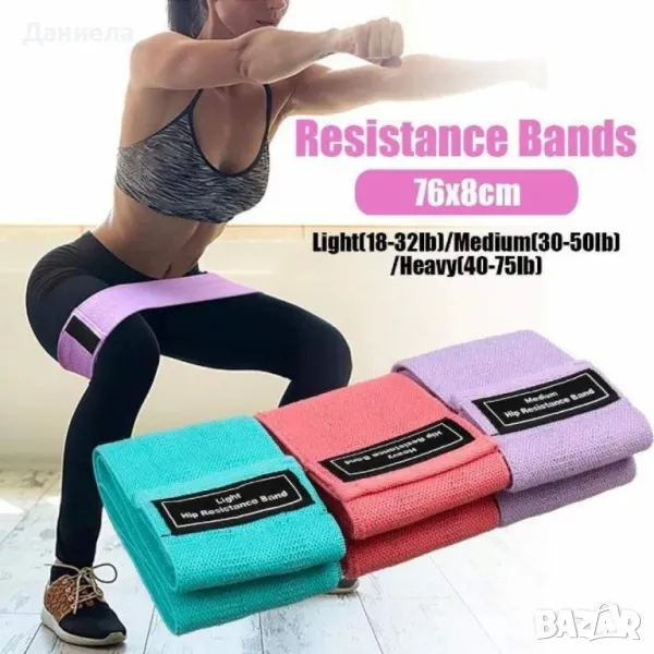 Текстилни тренировачни ластици , снимка 1