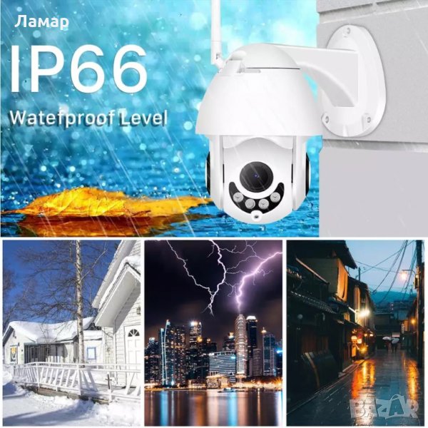 Въртяща се WiFi безжична IP камера 2MP FULL-HD 1080P нощно виждане, снимка 1