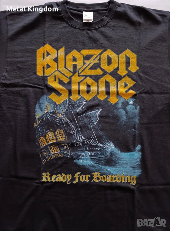 Blazon Stone - Ready For Boarding (T-Shirt, Size - L) NEW Heavy/Power Metal, снимка 1