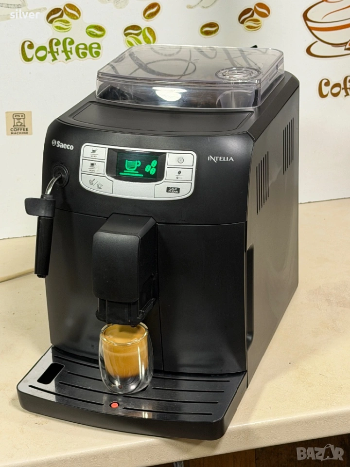 Кафемашина кафе автомат Saeco INTELİA с гаранция, снимка 1