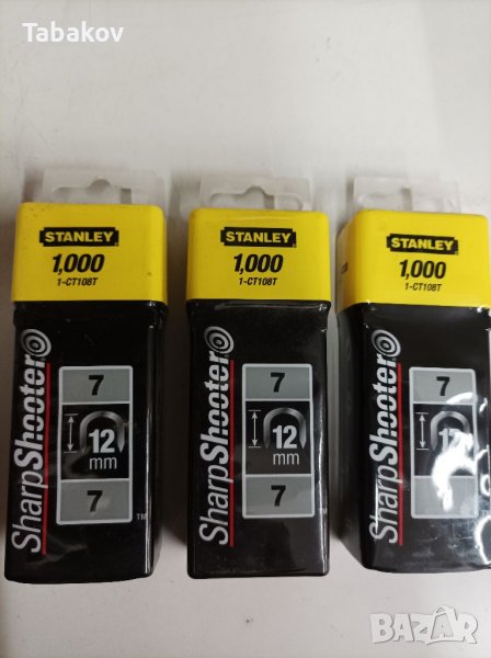 Скоби за кабели за такер Stanley 12mm., снимка 1