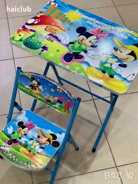 Детска маса и стол с картинка, снимка 1