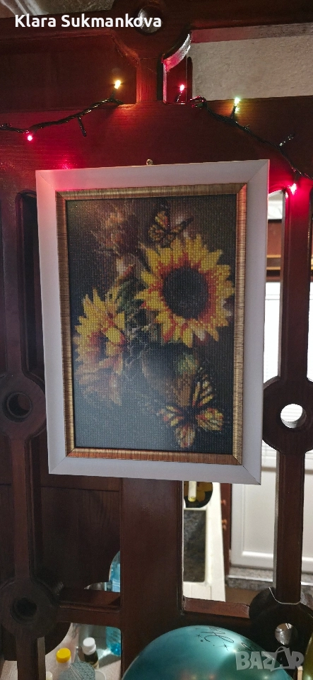 диамантен гоблен с кръгли манисти , снимка 1