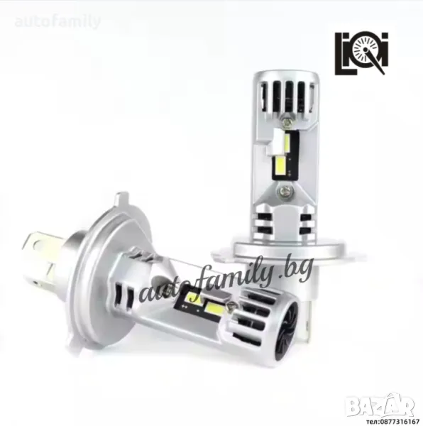 H4 LED,1:1 Original size,30W, 3000Lm,12v - D61, снимка 1