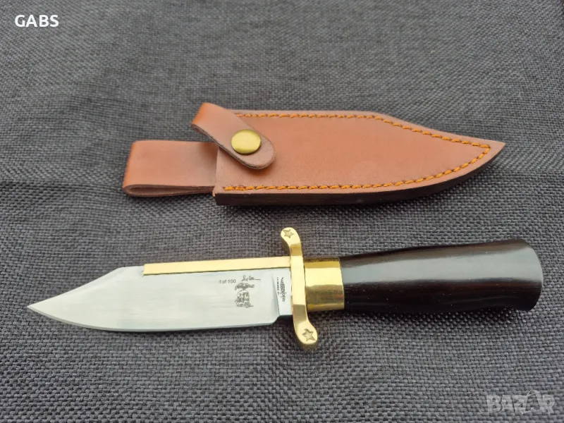 Нож Bowie "Expendables"/"Непобедимите" малък с кожена кания, снимка 1