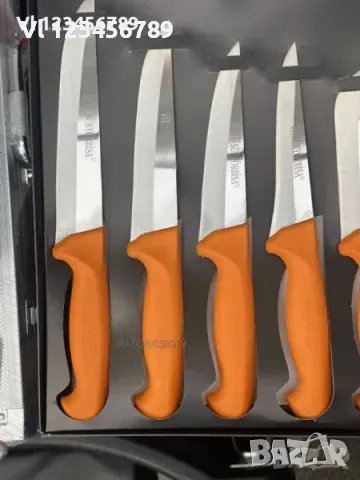 Комплект качествени турски месарски ножове 5 броя,, снимка 1