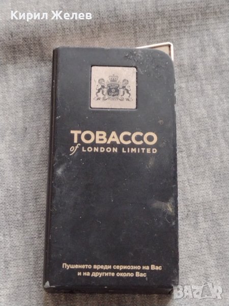 МАРКОВА МЕТАЛНА ЗАПАЛКА TOBACCO LONDON LIMITED МНОГО КРАСИВА СТИЛЕН ДИЗАЙН 34125, снимка 1