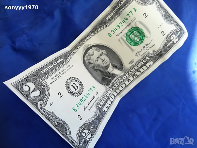 ДВА ЩАТСКИ ДОЛАРА-РЯДКА КОЛЕКЦИОНЕРСКА БАНКНОТА, снимка 1