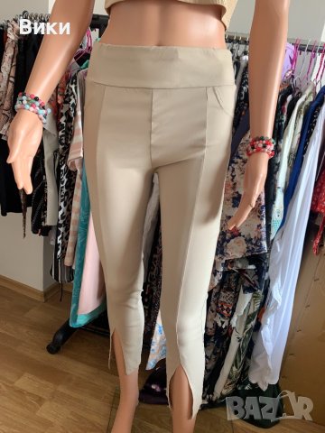 Дамски клин панталон с цепки размер S, снимка 3 - Панталони - 40627060