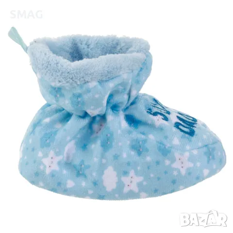 Бебешки буйки пантофи Светлосини с облаци и звезди 50% мама 50% татко S_1243661, снимка 3 - Бебешки обувки - 49897125