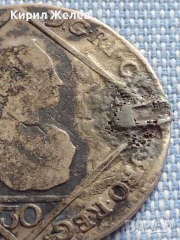 Сребърна монета 30 кройцера 1765г. Мария Терезия Прага Бохемия 26755, снимка 5 - Нумизматика и бонистика - 42887546