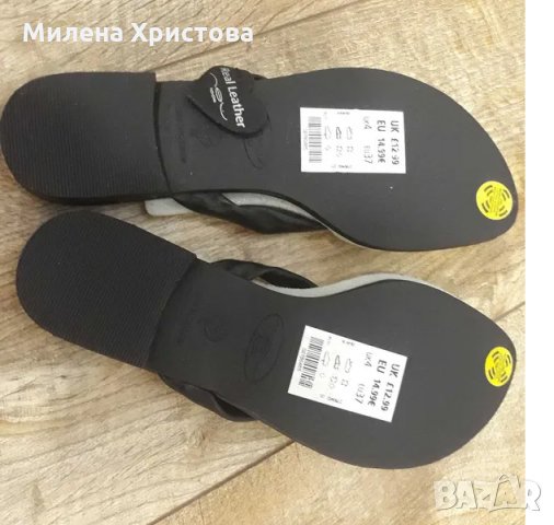 н.37 чехли  естествена кожа Asos, снимка 4 - Чехли - 29327547