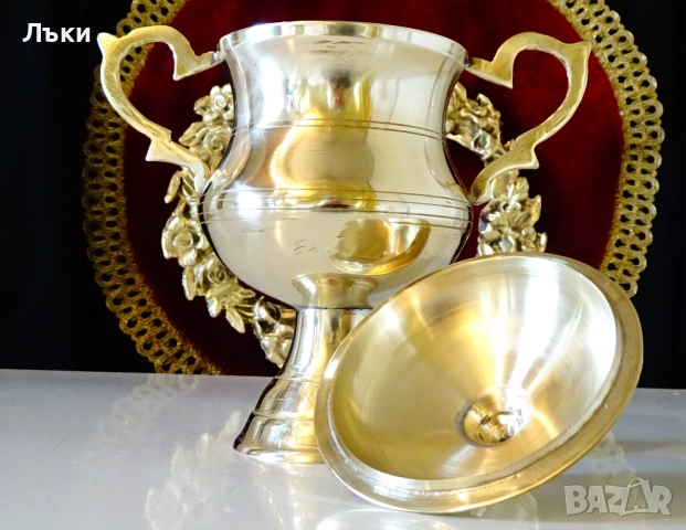 Повдигната бронзова захарница,викториански разкош. , снимка 5 - Антикварни и старинни предмети - 52674588