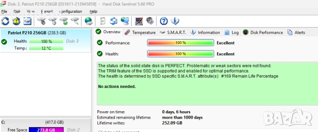2.5" inch SSD SATA 240GB 250GB 256GB Intel Samsung Kingston Crucial, снимка 14 - Твърди дискове - 54012327