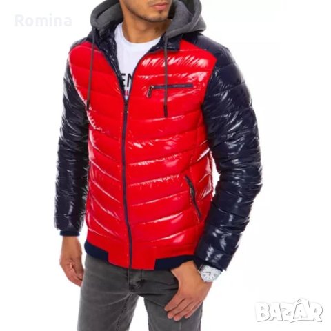 Мъжко зимно ватирано яке, снимка 8 - Якета - 40476279