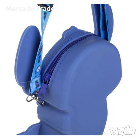 Силиконова чантичка Mercado Trade, За момичета, Синьо-лилаво, снимка 4 - Раници - 51620474