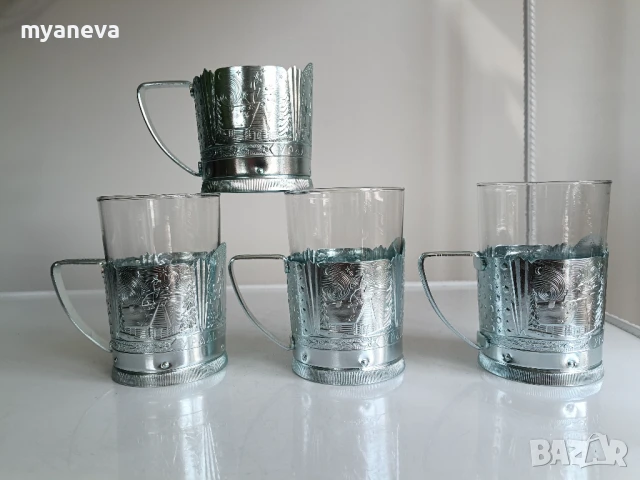 Руски стакани , подстакани ,ювелирна изработка. 