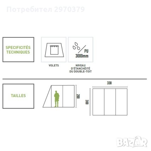 Палатка за ван, снимка 3 - Палатки - 32140584