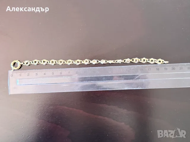 Златна гривна 5.04 гр., снимка 6 - Гривни - 56516196
